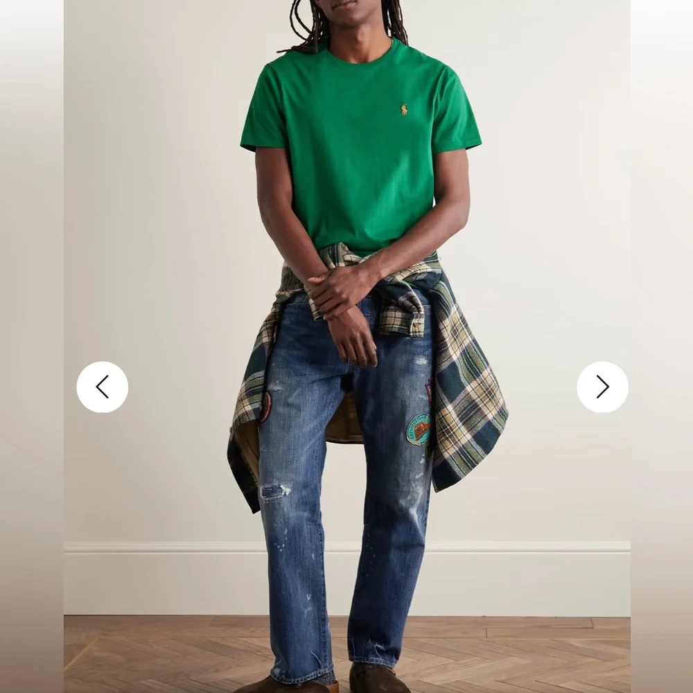 POLO | 100% cotton green classic T Shirt | size XL - Picture 2 of 8